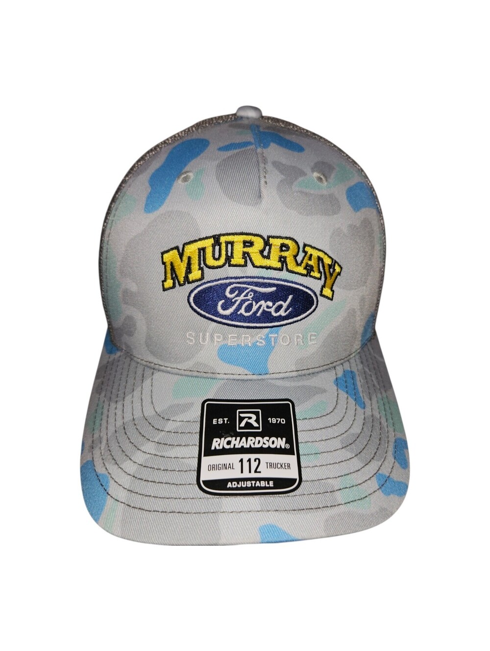 Richardson 112 Trucker Hat Murray Ford Superstore Snapback Mesh Camo SHAZAM!